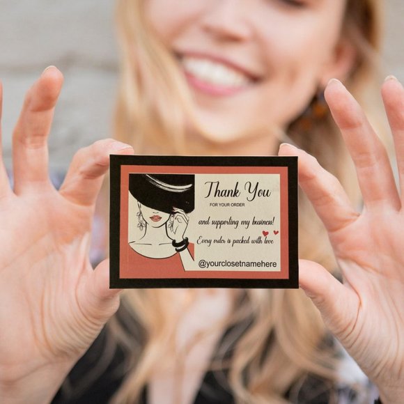 Thank You Package Insert | Small Business Thank You Note | 100 Thank You Cards - Picture 4 of 8